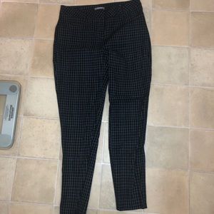 Black and white work pants